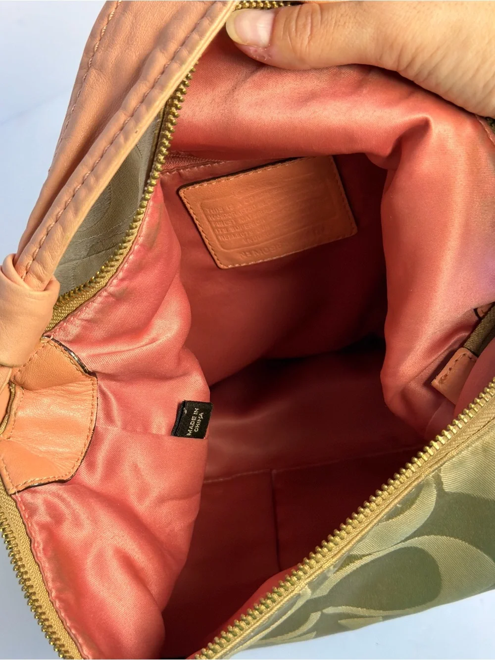 Coach Y2K Kristin Signature Sateen Hobo Bag